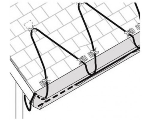 Греющий кабель ERGERT RESISTIVE GUTTER (ETRG-30E)-67 м