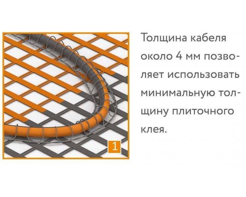 Нагревательный мат Теплолюкс ProfiMat 540 Вт 3,0 кв.м