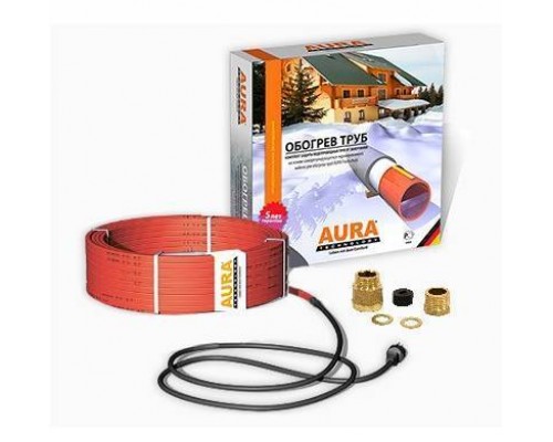 Греющий кабель для труб AURA FS INSIDE 10-8,0 м.