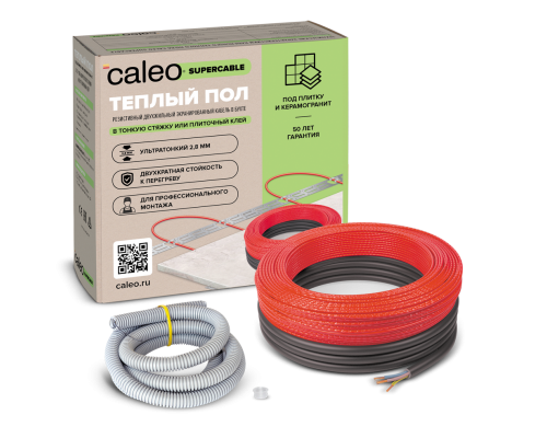 Греющий кабель Caleo Supercable 18W-20 (1.8-2.8 м2)