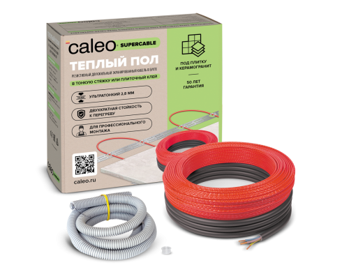 Греющий кабель Caleo Supercable 18W-70 (6.3-9.7 м2)