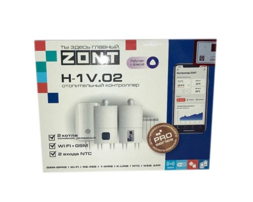 Контроллер TVP Electronics отопительный GSM/Wi-Fi ZONT H-1V.02