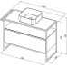 Allen Brau Priority Тумба под раковину 100 см, цвет: белый матовый 1.31003.WM