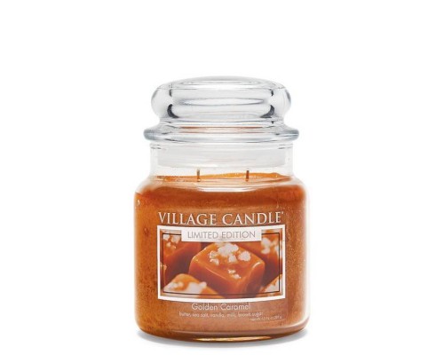 Декоративная свеча Village Candle Золотая Карамель (389 грамм)