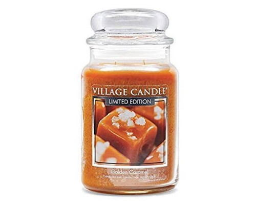 Декоративная свеча Village Candle Золотая Карамель (602 грамма)