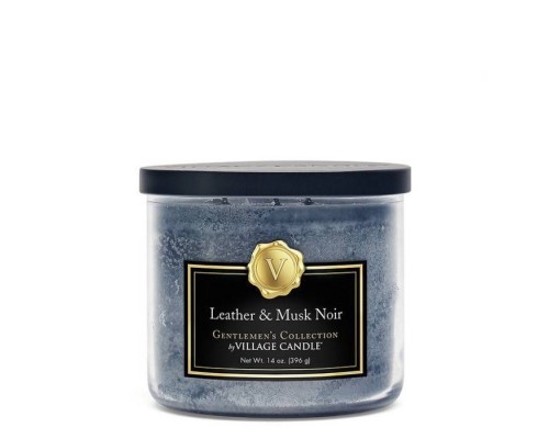 Декоративная свеча Village Candle Кожа и Мускус (396 грамм)