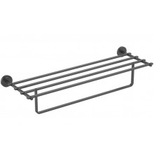 AQ4615MB БЕТТА полка для полотенец, матовый черный AQ4615MB