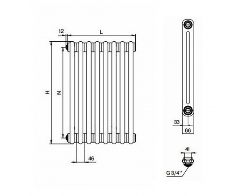Rifar TUBOG TUB 3180 4 секции (титан)