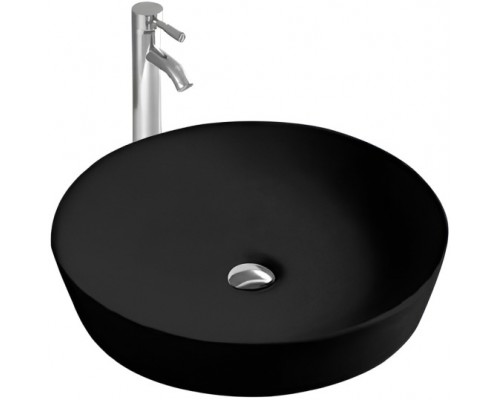 AQ5558-MB ЕВРОПА раковина 415415135 для установки на столешницу, матовый черный AQ5558-MB