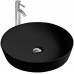 AQ5558-MB ЕВРОПА раковина 415415135 для установки на столешницу, матовый черный AQ5558-MB