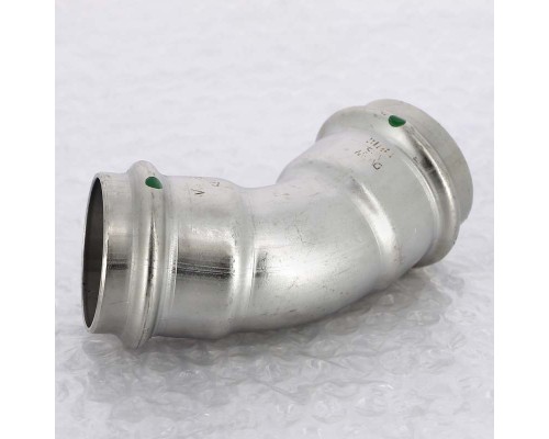 Угол пресс 45 град. нержавеющая сталь Sanpress Inox VIEGA 42 Угол пресс 45 град. нержавеющая сталь Sanpress Inox VIEGA 42