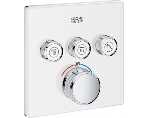 29157LS0 Grohtherm SmartControl Внешняя часть термостатического смесителя на 3 выхода, белая луна 29157LS0