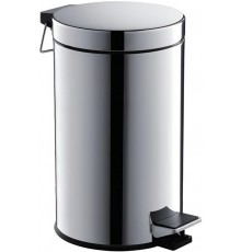AQ4992CR корзина для мусора с педалью, 8л, полир. хром AQ4992CR