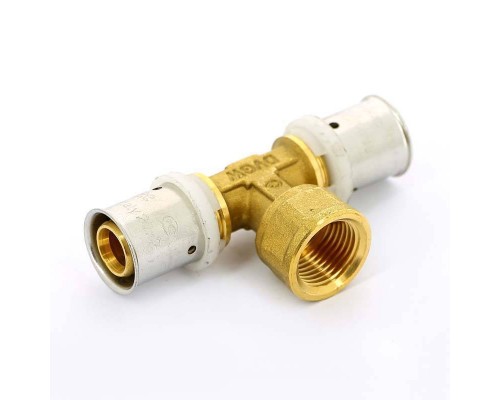 Тройник пресс-В UNI-FITT 20х1/2"х20 Тройник пресс-В UNI-FITT 20х1/2"х20
