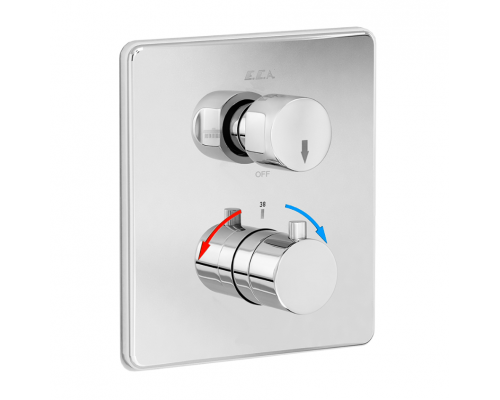 102167215EX-KDE термостатический смеситель для ванны(внешняя часть) 102167215EX-KDE