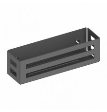 24954370000 UNIVERSALARTIKEL Корзинка для мыла, настенный монтаж, съёмная, со скрытым креплением, со сливными прорезями, черный матовый 24954370000