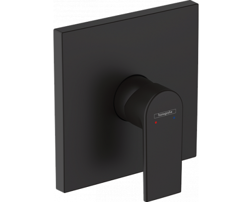 71668670S Set HG Vernis Shape смеситель для душа встройка (71668670+01800180), матовый черный 71668670S