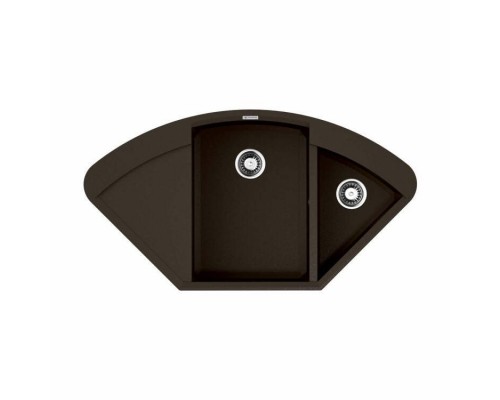 Мойка, OMOIKIRI, Sakaime, шгв 1057-575-230, отверстия для смесителя-6 промаркированных, чаши-2, цвет-темный шоколад