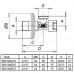 Кран угл лат быт G1/2" Ру10 р/р с/отр Icma 90519AD07