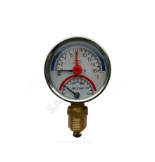 Термоманометр 160С 1,6МПа Дк80 G1/4"радиал в/к перех G1/2" L=60мм ЭКОМЕРА