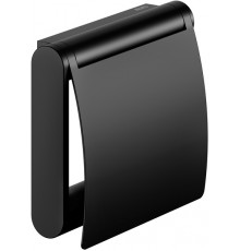 14960370000 PLAN Держатель для туалетной бумаги с крышкой, чёрный матовый 14960370000