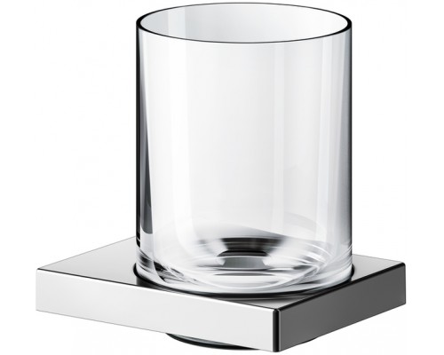19150019000 EDITION 90 Square Держатель стакана в комплекте с хрустальным стаканом, хром 19150019000