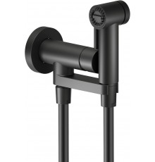 AV00600BM Комплект для гигиенического душа встроенный (смеситель + гигиеническая лейка + шланг) матовый черный AV00600BM