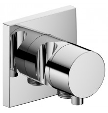 59549011202 IXMO Встраиваемый запорный вентиль с переключателем на 3 потребителя, выводом для шланга и держателем лейки, хром 59549011202