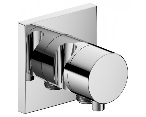 59549011202 IXMO Встраиваемый запорный вентиль с переключателем на 3 потребителя, выводом для шланга и держателем лейки, хром 59549011202