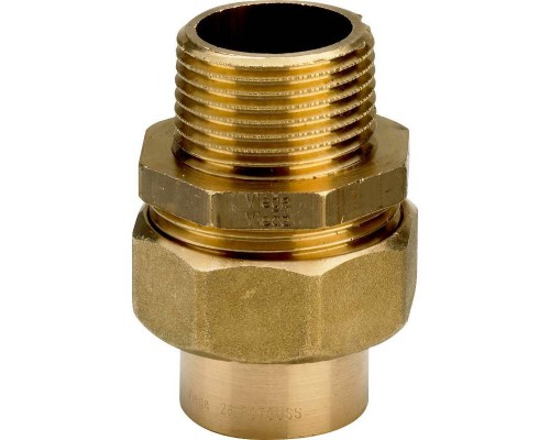 Разъемное соединение пайка-Н с коническим уплотнением VIEGA 42х11/2" бронза