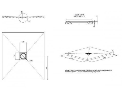 Allen Brau Priority Душевой поддон 90x80x3h см, цвет: черный 8.31001-AM Allen Brau Priority Душевой поддон 90x80x3h см, цвет: черный 8.31001-AM