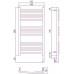 Сунержа Богема 3.0 Полотенцесушитель электрический 40x80h, прав., цвет: состар. бронза 05-5803-8040