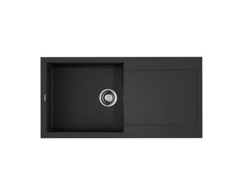 Omoikiri Sakaime 100-BL Кухонная мойка Tetogranit 100x50 см, цвет: черный 4993884