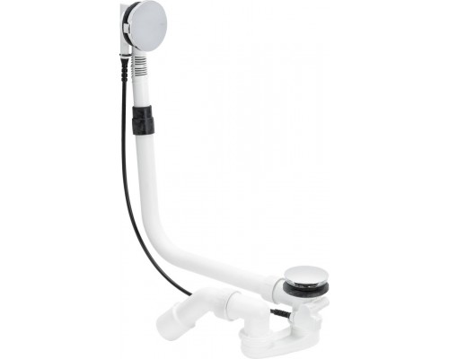 138561 Multiplex Visign M5 слив-перелив (плоская констр.), с гидрозатвором, наклад., отводящ. колено 45°, 40/50 x 725 мм, пластик/хром, модель 6163.45 138561