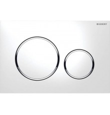 115.882.KJ.1 Клавиша смыва Sigma 20, двойной смыв, к 111.300/350/361/362/380/390/796 бел/бел/хр.глянц 115.882.KJ.1