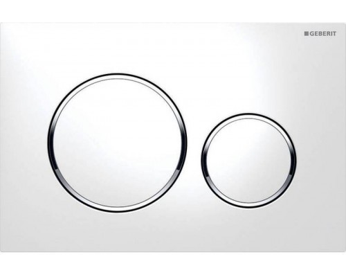 115.882.KJ.1 Клавиша смыва Sigma 20, двойной смыв, к 111.300/350/361/362/380/390/796 бел/бел/хр.глянц 115.882.KJ.1