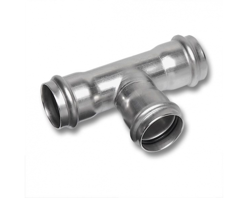 Тройник, Sanha, NiroPress AISI304L, ВПр, 76,1x28x76,1, 91130.3