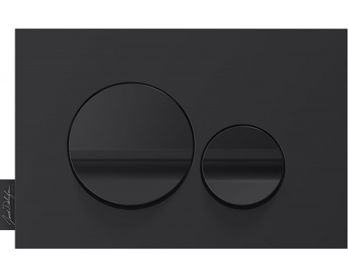 E20859-7-BMT Панель смыва круглый дизайн, мат черный и глянц черный E20859-7-BMT