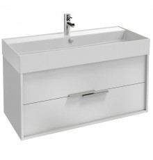 EB1668-J5-J5 VIVIENNE Тумба для раковины 100 см, к. белый блестящий, ф. белый блестящий EB1668-J5-J5