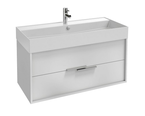 EB1668-J5-J5 VIVIENNE Тумба для раковины 100 см, к. белый блестящий, ф. белый блестящий EB1668-J5-J5