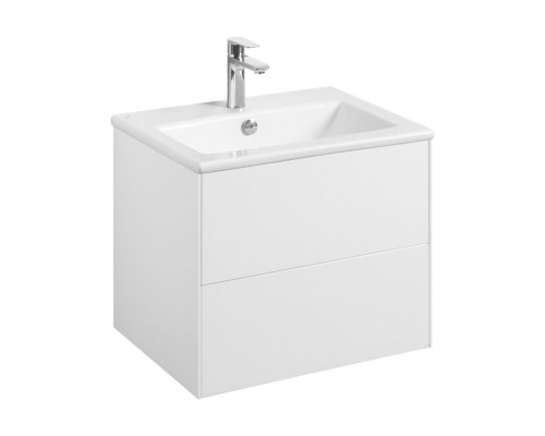 1A2580K2AJ010 Набор: 1A258001AJ010 Тумба-умывальник Сохо 60 Белый глянец/ 1WH501606 РаковинаЭлина 60 1A2580K2AJ010
