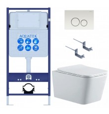 SET AQUATEK ЛИБРА N KDI15(рама AQUATEK Standard INS-0000012 с клавишей KDI-0000015 и крепежом KKI-0000002+унитаз ЛИБРА AQ0530N-00 с тонким сиденьем sc SET AQUATEK ЛИБРА N KDI15