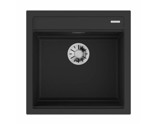 Мойка, OMOIKIRI, Kitagawa, шгв 510-510-200, отверстия для смесителя-3 промаркированных, чаши-1, цвет-Графит