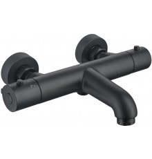 AQ1043MB ВЕГА термостатический смеситель для ванны, матовый черный AQ1043MB