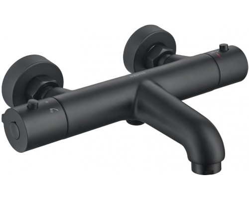 AQ1043MB ВЕГА термостатический смеситель для ванны, матовый черный AQ1043MB