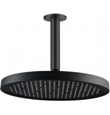 AQ2070MB круглый верхний душ потолочный 260х20мм, матовый черный AQ2070MB