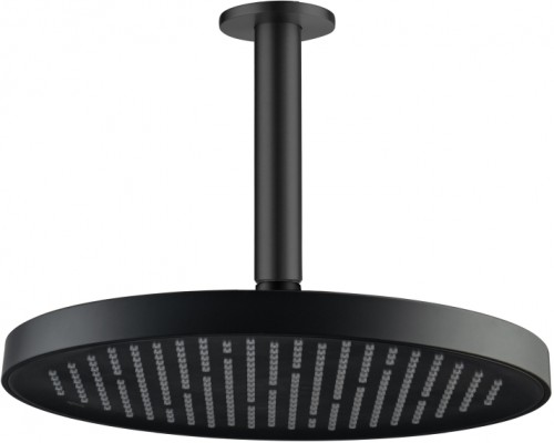 AQ2070MB круглый верхний душ потолочный 260х20мм, матовый черный AQ2070MB