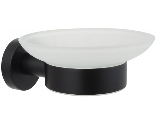 AQ4003MB ВЕГА мыльница, матовый черный AQ4003MB