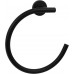 AQ4012MB ВЕГА полотенцедержатель кольцо, матовый черный AQ4012MB