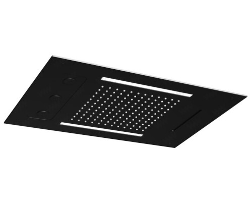 Верхний душ, Almar, Chromotherapy, 630-480, цвет-Absolute Black Brushed PVD